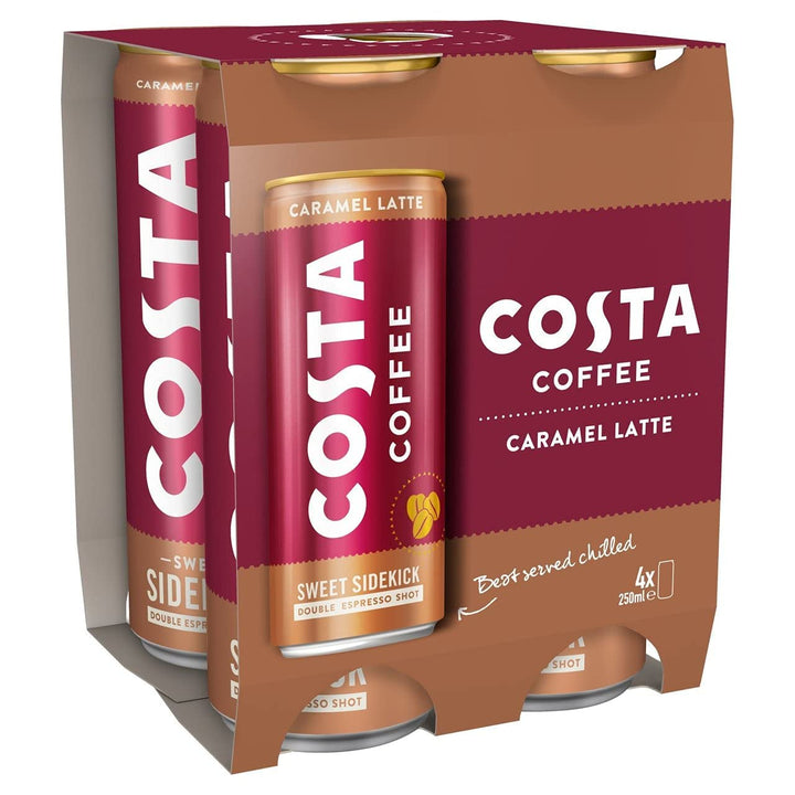 Costa Coffee - Caramel Latte Ready to Drink 4 x 250 ml