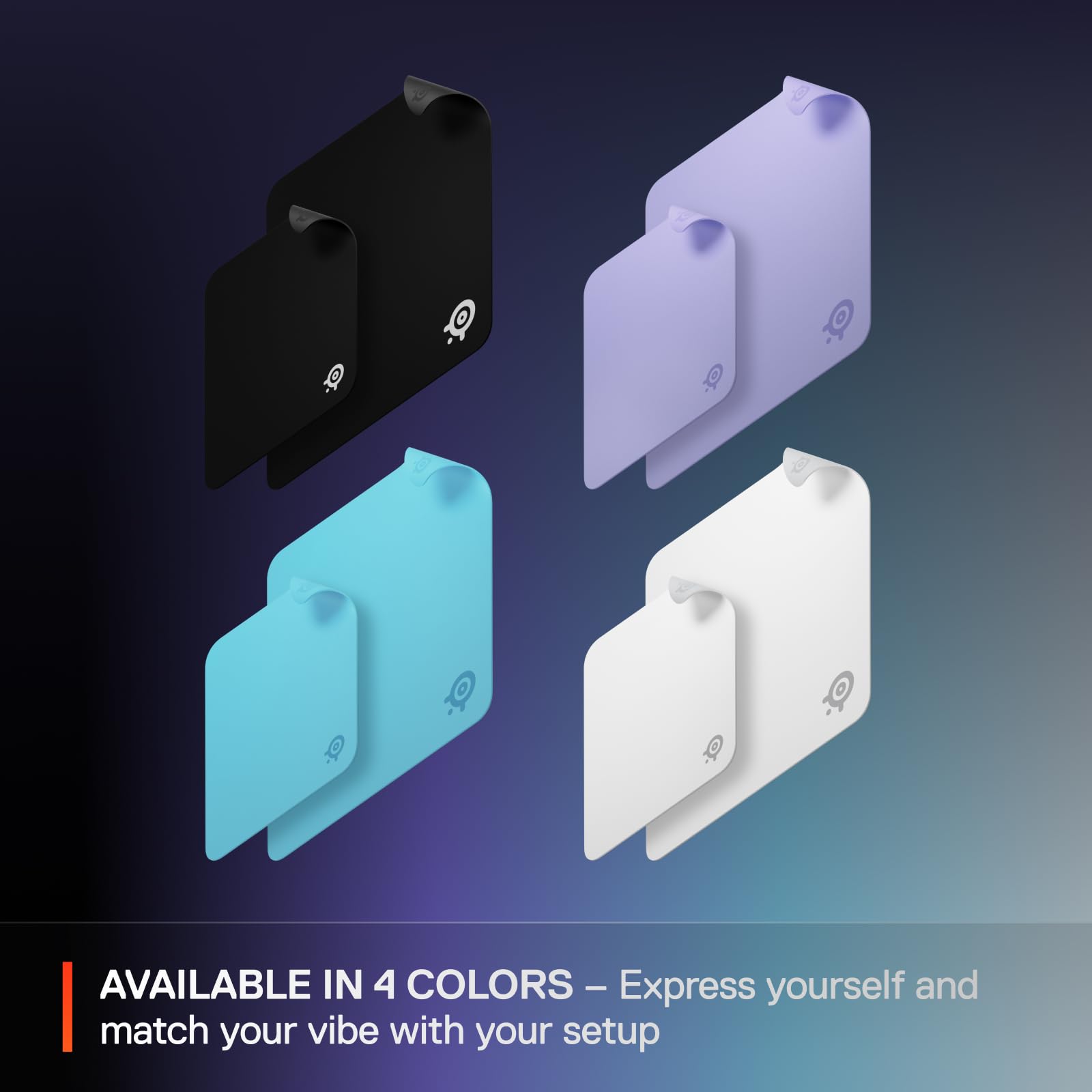 SteelSeries QcK Cloth Gaming Mouse Pad - Micro-Woven Surface | Size M (320 x 270 x 2mm) | Black 6