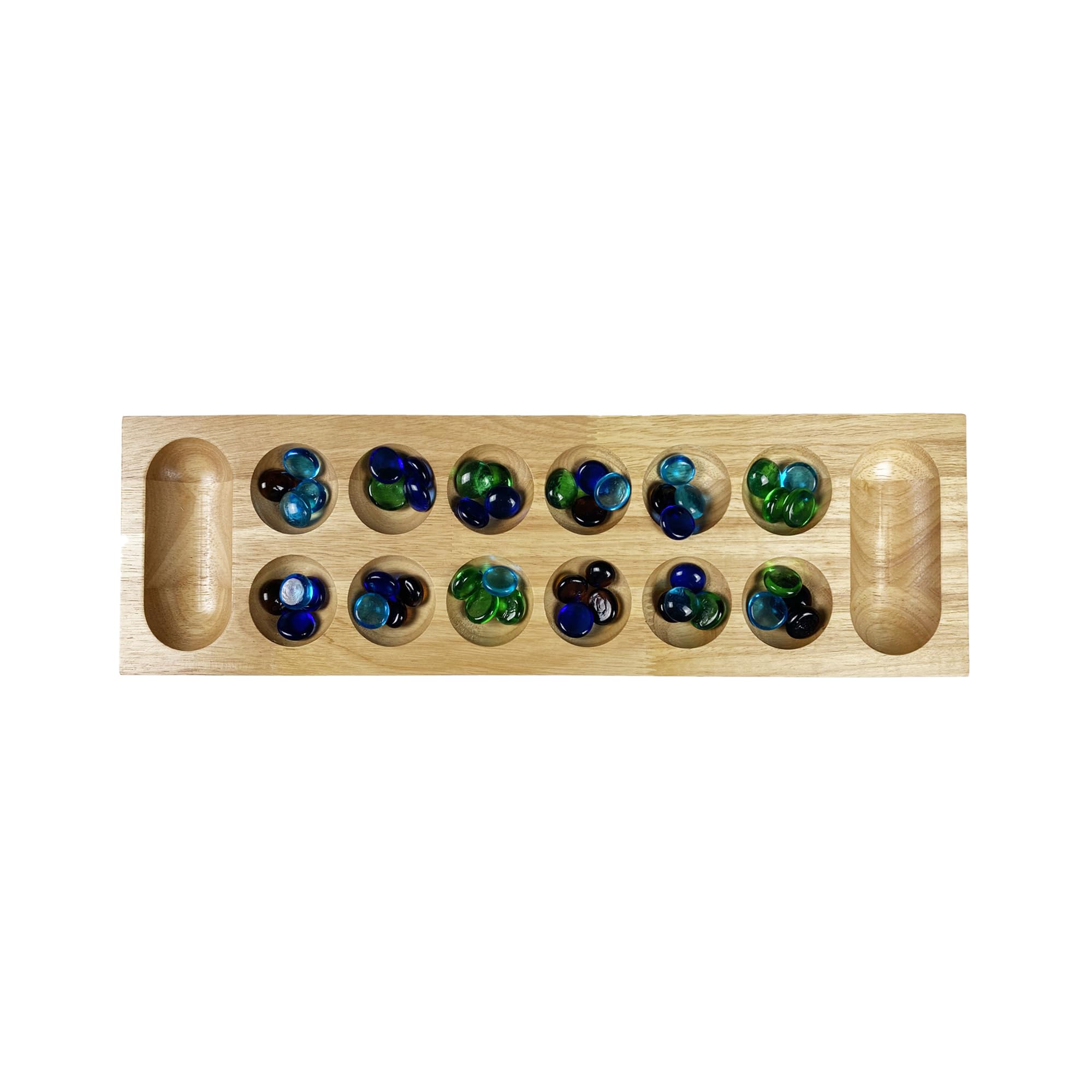Lagoon Group Mancala Strategy Board Game | Wood Board | 2 Players | Ages 8+ 4