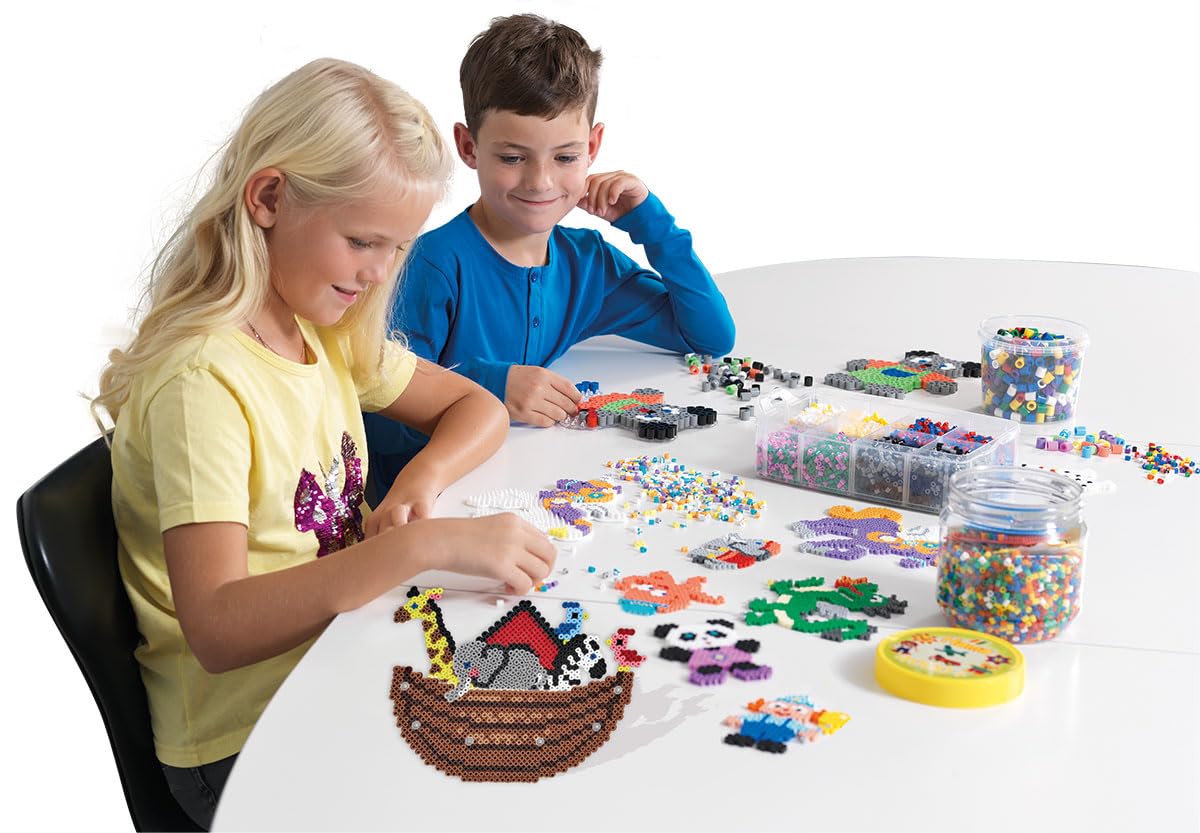Hama Midi Fuse Beads - Pastel Mix Bucket | 10,000 Pieces | Ages 5+ 8