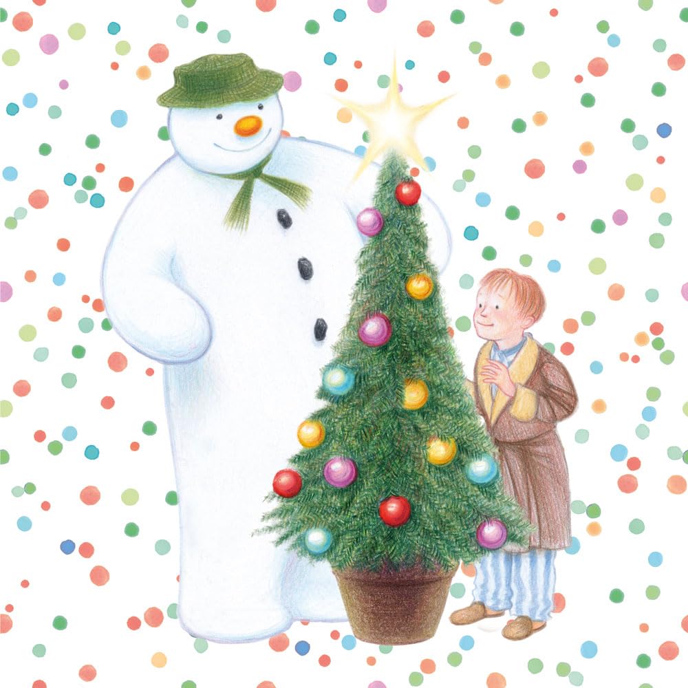 Anniversary House - The Snowman Festive Party Lunch Napkins 3-Ply, 33 cm, Multi-Colour 1