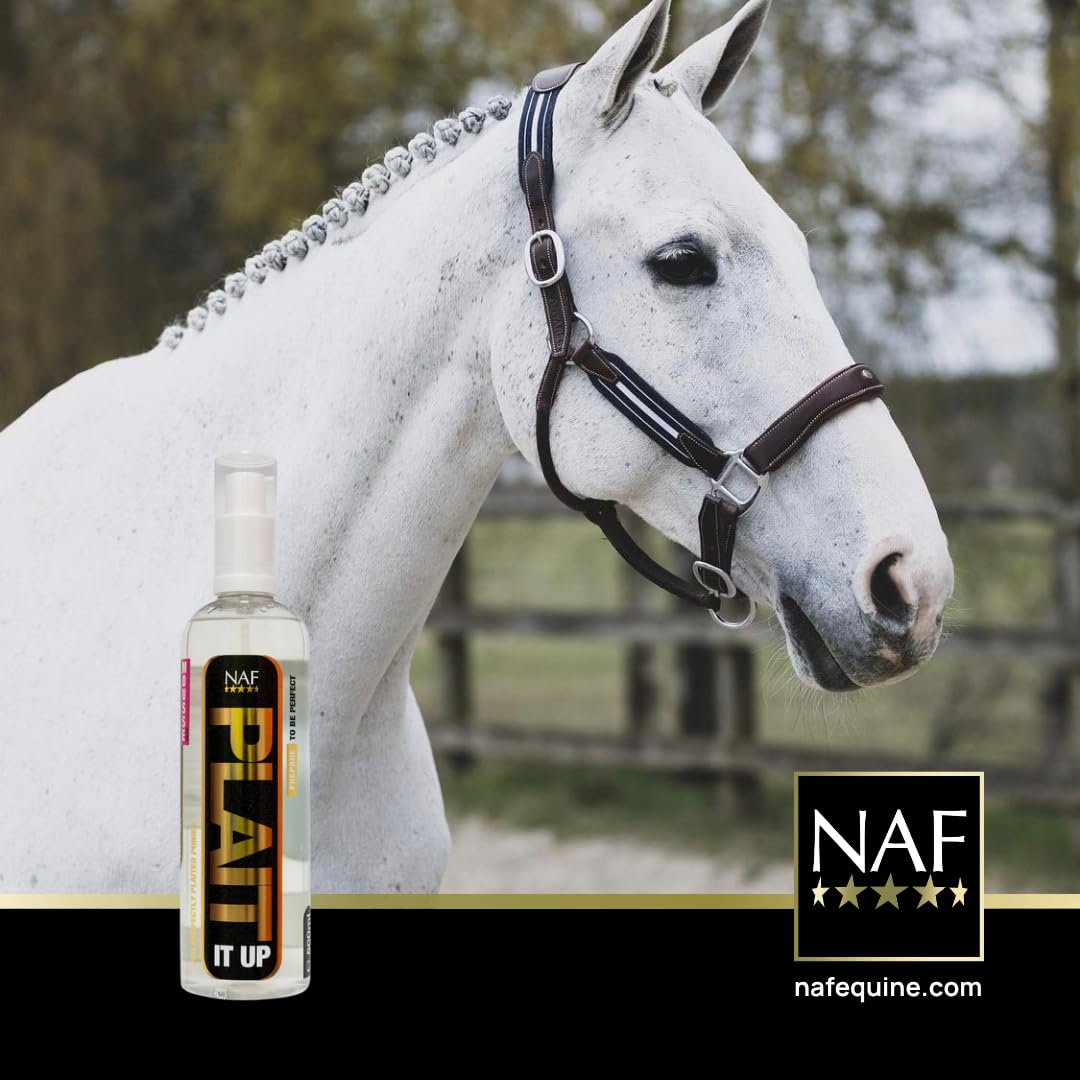 NAF Plait It Up Mane and Tail Plaiting Spray - 500ml | Non-Greasy Grip | Quick-Drying Hold 2