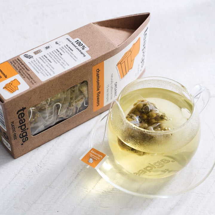 Teapigs - Chamomile Tea Made With Whole Flowers (3 Packs of 15 Tea Bags, Total 45 Tea Bags)