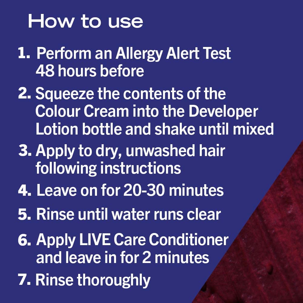 Schwarzkopf LIVE Urban Metallics Ruby Glaze U68 Permanent Hair Dye - Vibrant Metallic Red with Coconut Oil