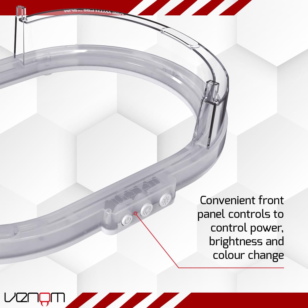 Venom PS5 Horizontal Console Stand with LED Lighting - 8 Color Options, USB Powered, Compatible with Slim Disc & Digital Models 2