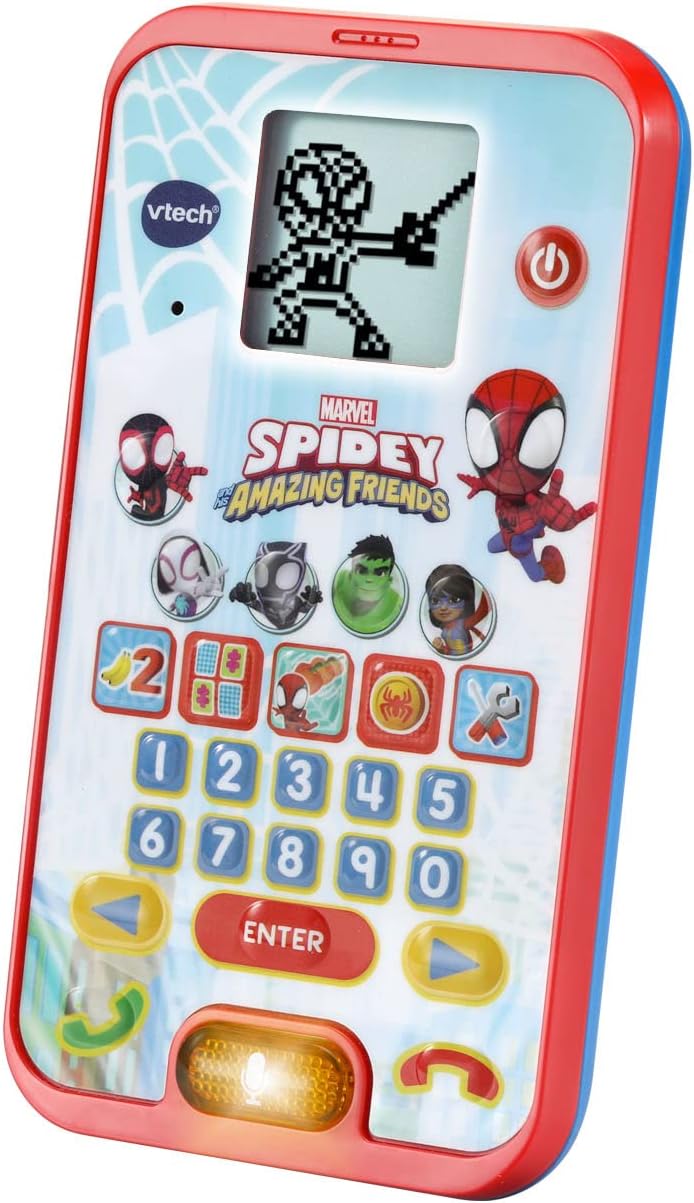 VTech Spidey and His Amazing Friends: Spidey Learning Phone - Interactive Educational Toy for Ages 2-5 2
