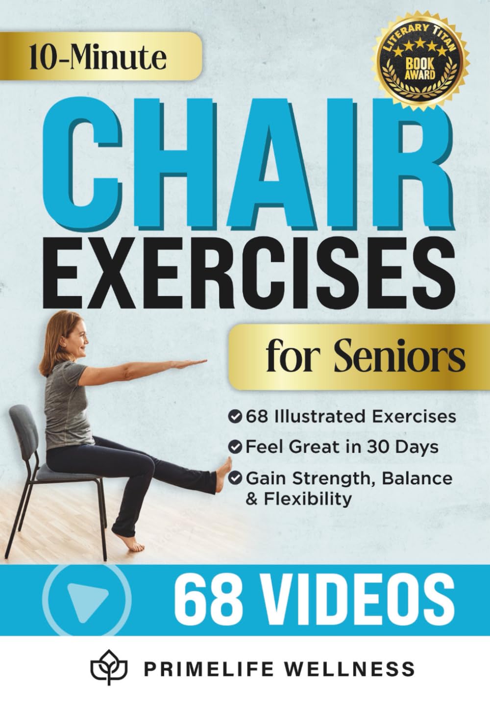 10-Minute Chair Exercises for Seniors: Simple Illustrated Workout Guide | Paperback | 105 Pages 1