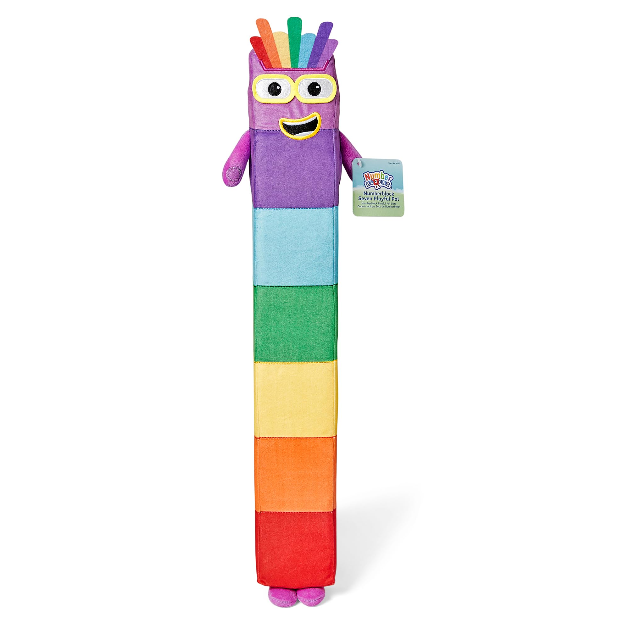 Learning Resources Numberblock Seven Playful Pal Plush - Educational Toy for Toddlers 18 Months+