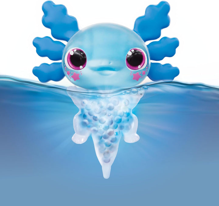 Let's Glo Axolotl - Blue Light-Up Interactive Electronic Pet Toy