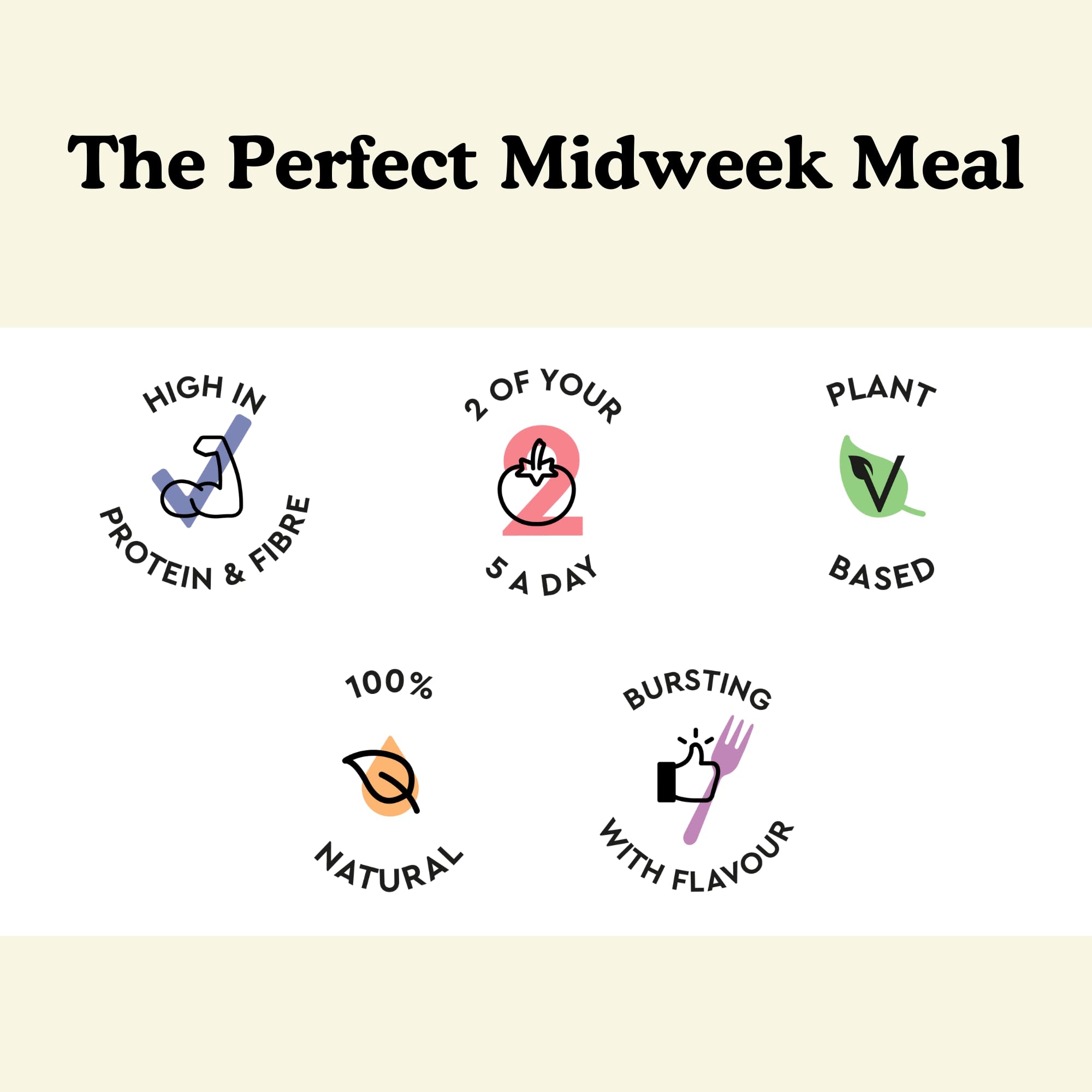 Fiid 100% Natural Vegan Moroccan Chickpea Tagine Stew - Microwave Ready Meal 2