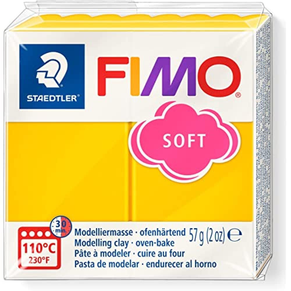 STAEDTLER FIMO Soft Modelling Clay - Oven-Hardening Polymer Clay | Sunflower | 57 g 1
