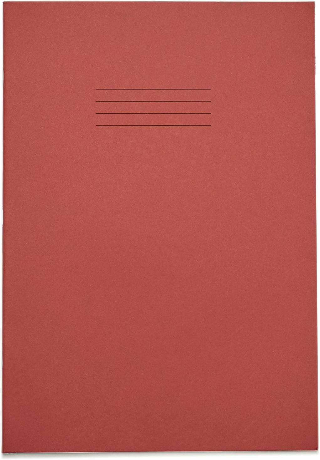 Rhino Composition Notebooks - A4, 64 Pages, 6mm Lined with Margin, Red, 10-Pack 3