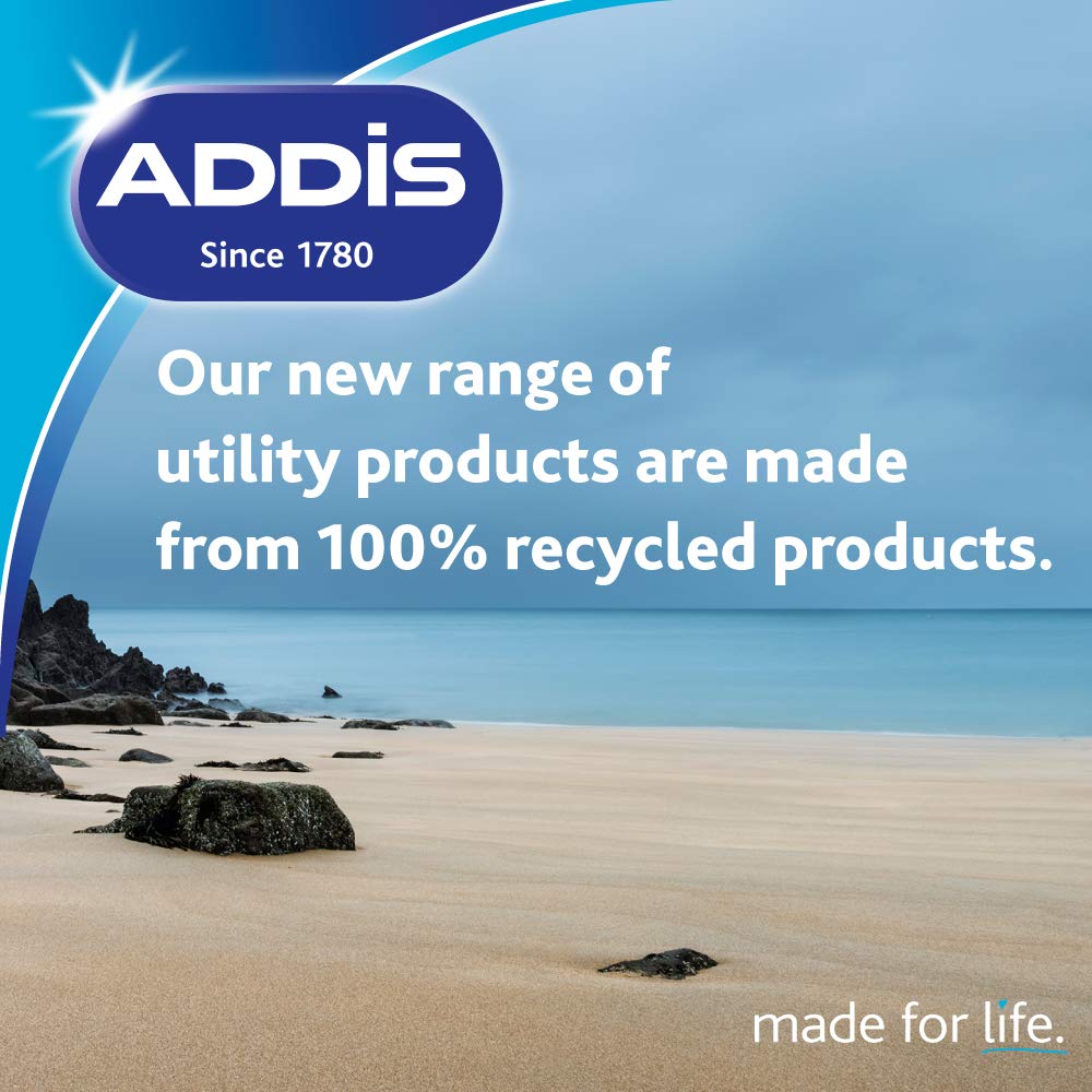 Addis 12L Eco Recycled Plastic Washing Up Bowl - Made in UK | Light Grey 4