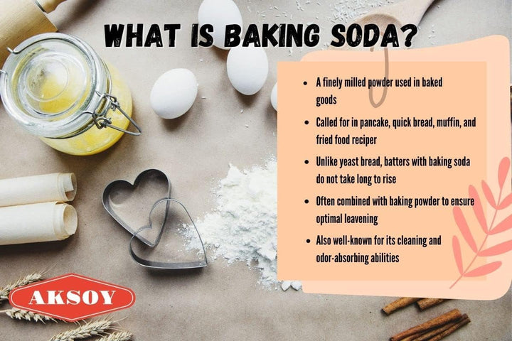 Aksoy Baking Soda 1.8KG || Pure Sodium Bicarbonate Powder, Highest Purity, Food