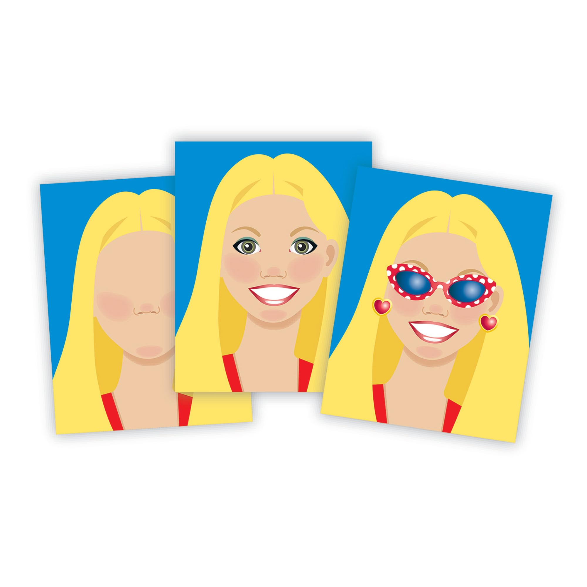 Melissa & Doug Reusable Sticker Book - Make a Face Theme | 250+ Stickers | Ages 3+ 6
