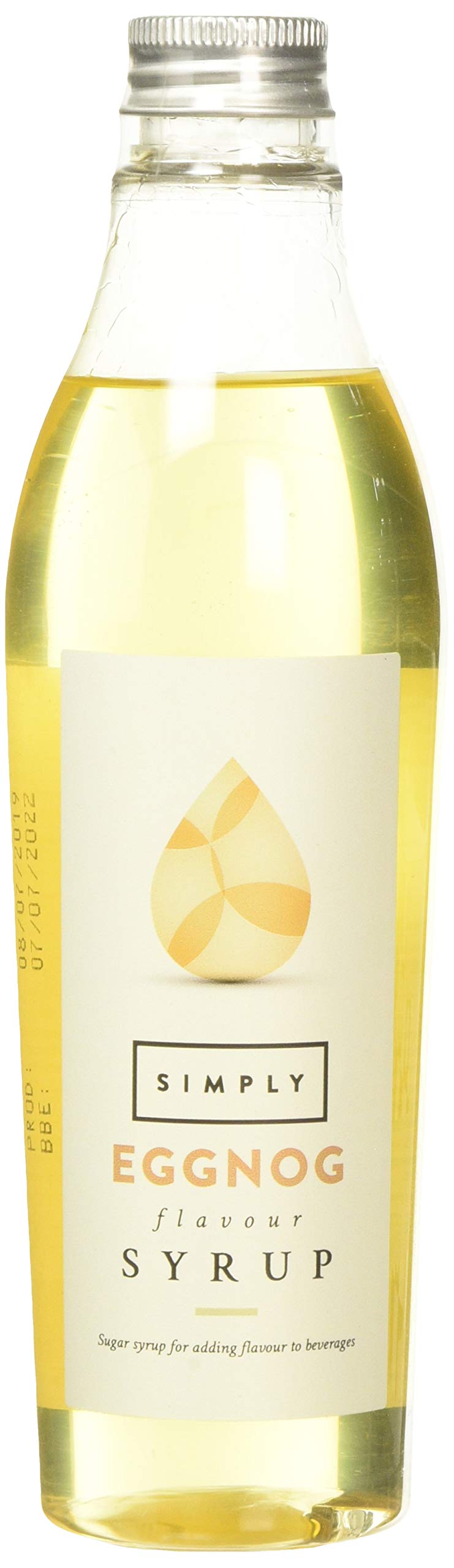 Simply - Eggnog Syrup Vegan & Nut Free, Flavoured Syrup for Coffee, Cocktails & Baking 1