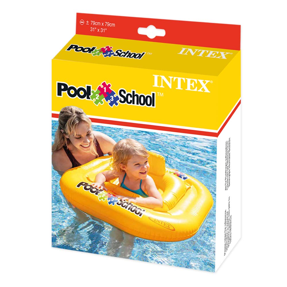 Intex 56587EU Deluxe Baby Float - Square Ring with Back Support for Stability 4