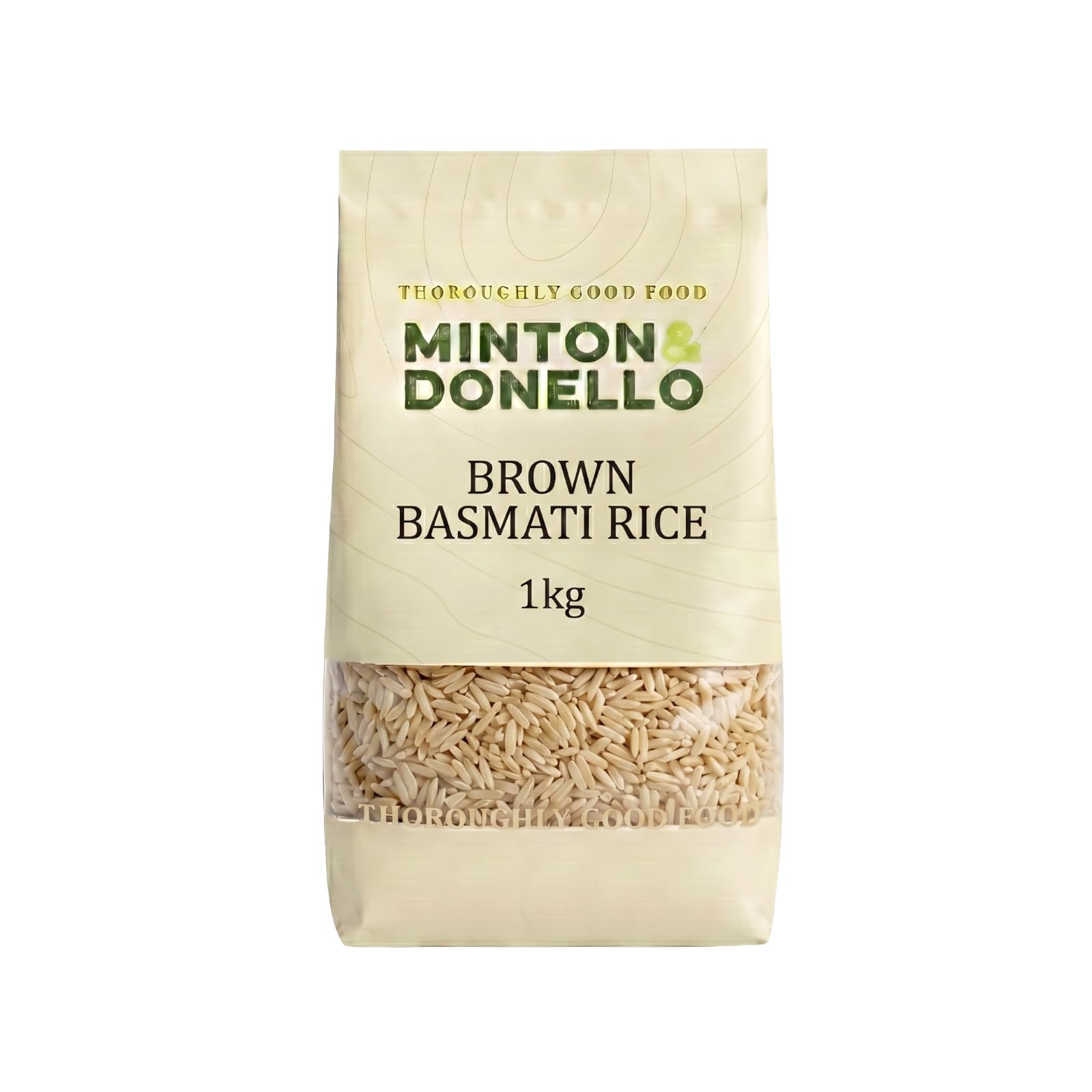 Minton & Donello Organic Brown Basmati Rice - 1kg Wholegrain Long Grain | High Fibre | Aromatic 1