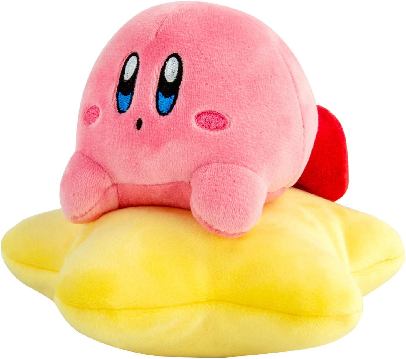 Kirby Warpstar Riding Plush Toy - 6" Officially Licensed Club Mocchi Mocchi Pink Squishy Fabric Plush 1