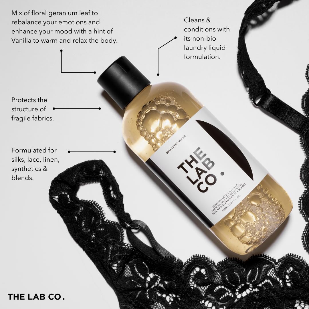 The Lab Co. Delicates Laundry Wash 500ml - For Silks, Satin, Lace & Delicate Fabrics