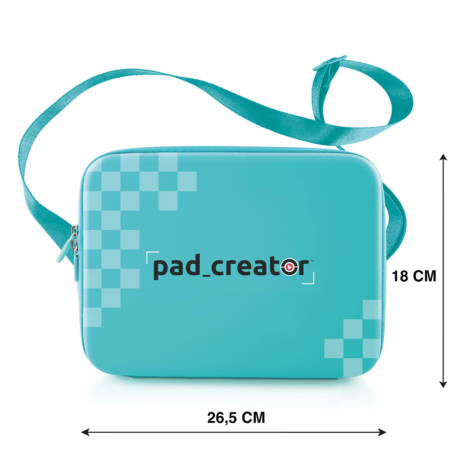 Canal Toys Pad Creator Instant Print Tablet Case - Teal Protective Carry Case with Sticker Sheet & Refills