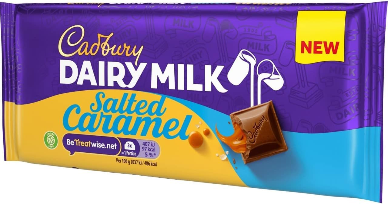Cadbury Dairy Milk Salted Caramel Chocolate Bar with Daim Crunch, 120g 2