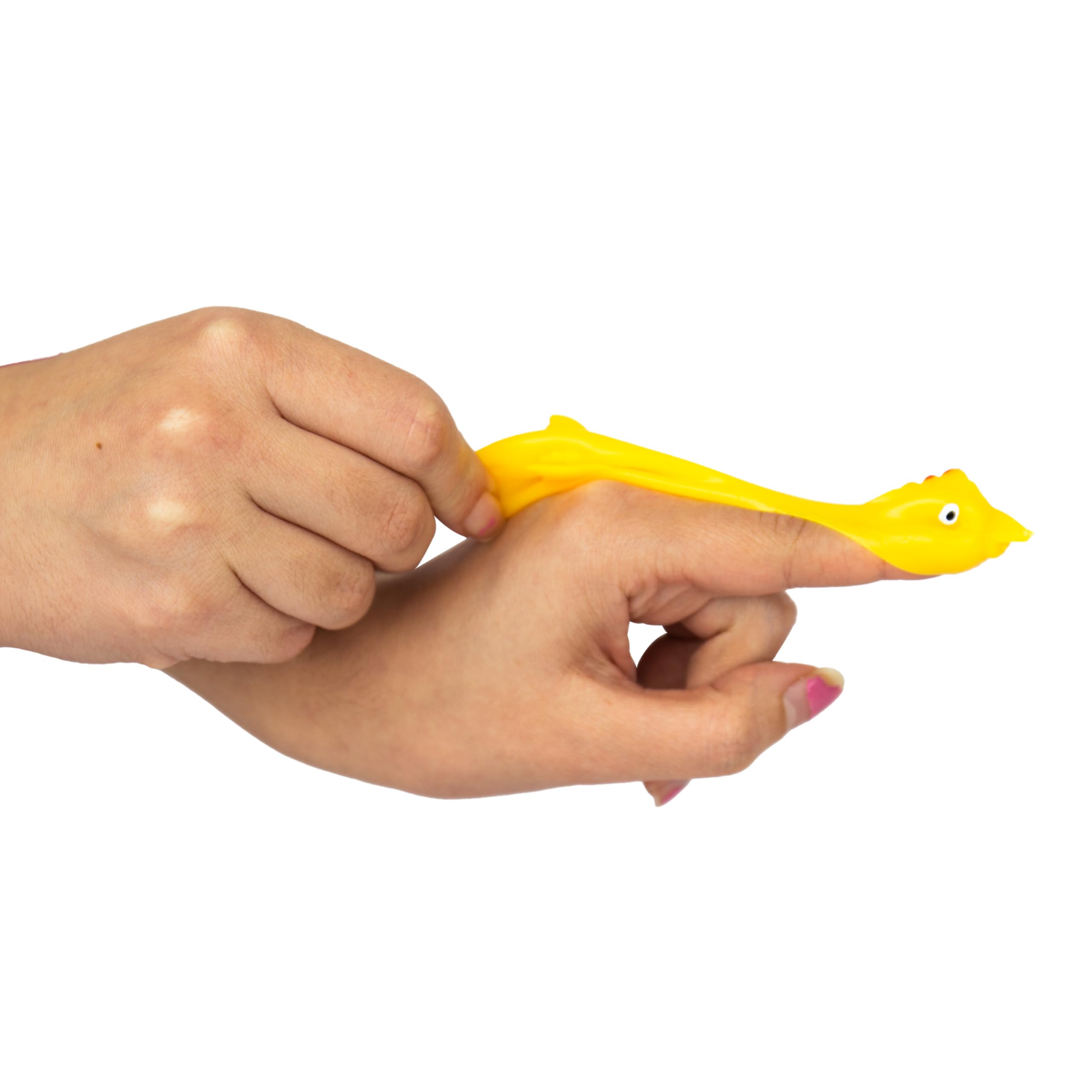 Gift Republic Finger Flicking Chicken Slingshot Game – Stretchy Rubber Chicken Catapult with Bucket 2