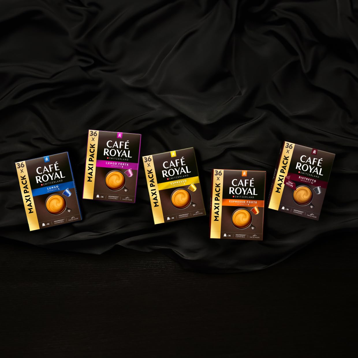 Café Royal Espresso Decaffeinato - 36 Nespresso Compatible Capsules | 100% Arabica | Intensity 5 6