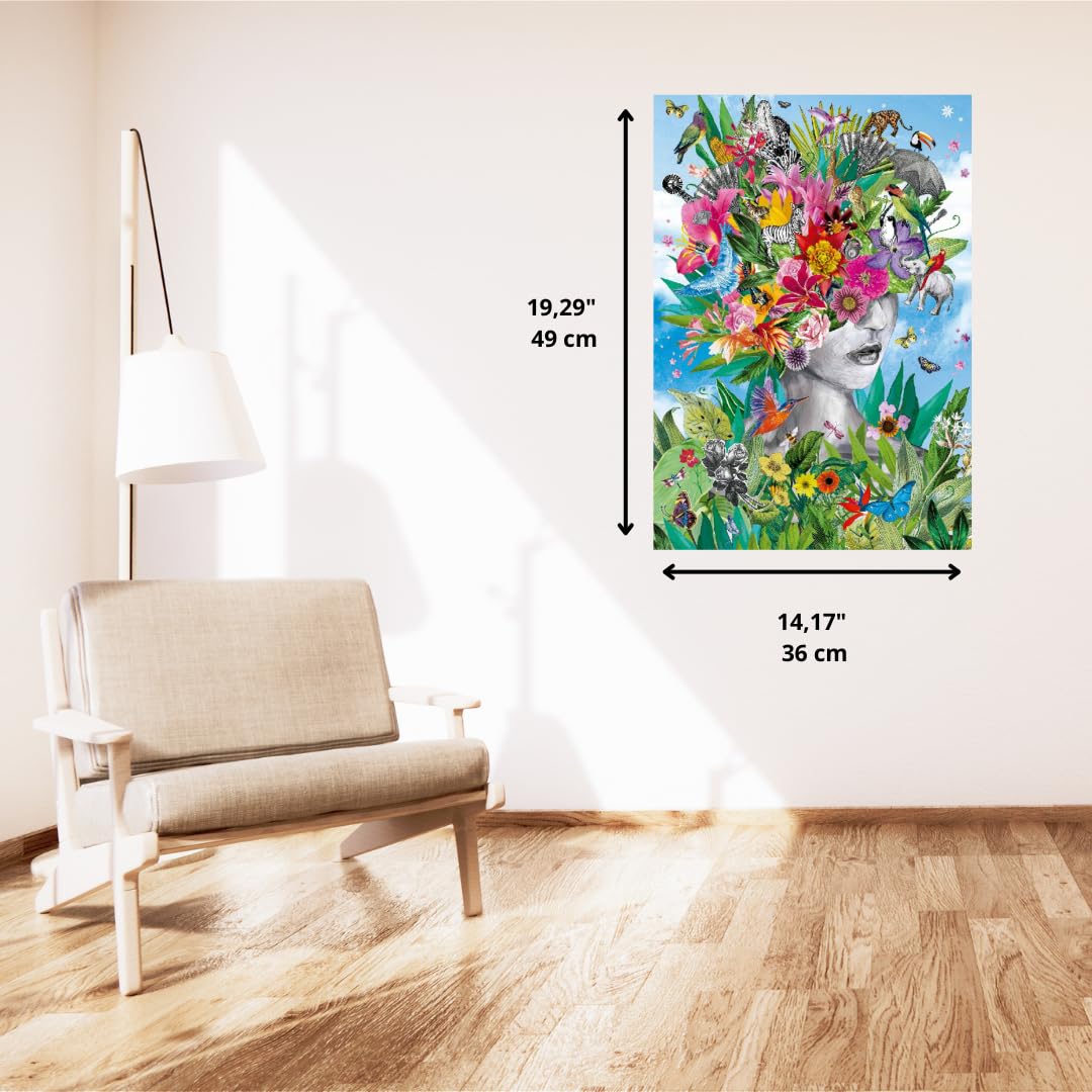Clementoni Jigsaw Puzzle 500 Pieces Head in the Jungle | 49 x 36 cm | Adult 3