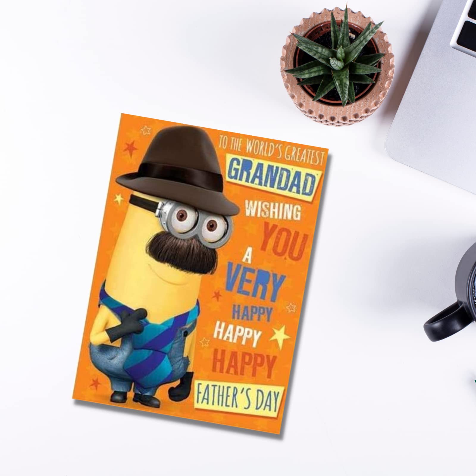 Danilo Promotions LTD Despicable Me Grandad Father's Day Card | FSC Certified | Multi Color 5