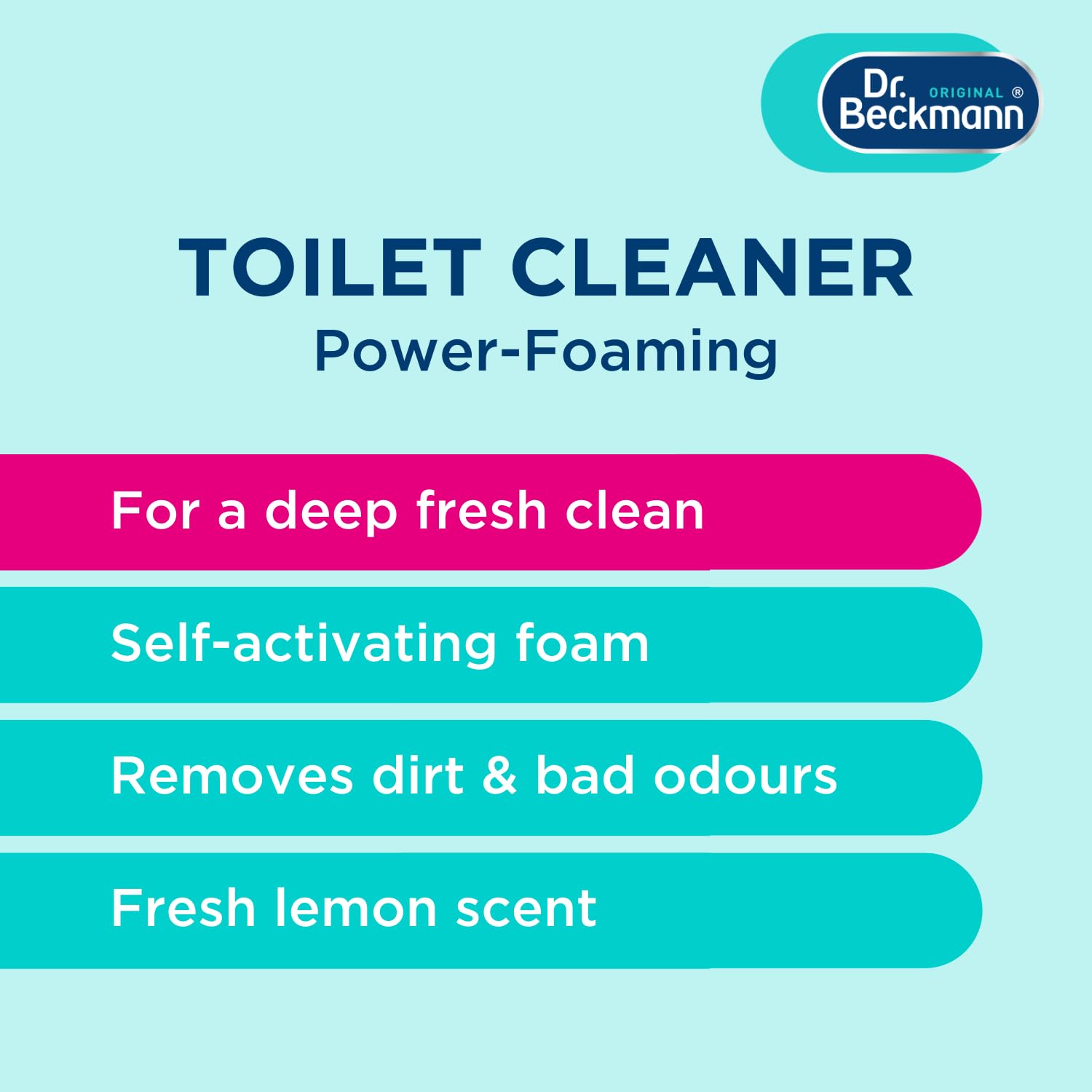 Dr. Beckmann Power-Foaming Toilet Cleaner - Activated Carbon Formula | Prevents Limescale | 300g 2