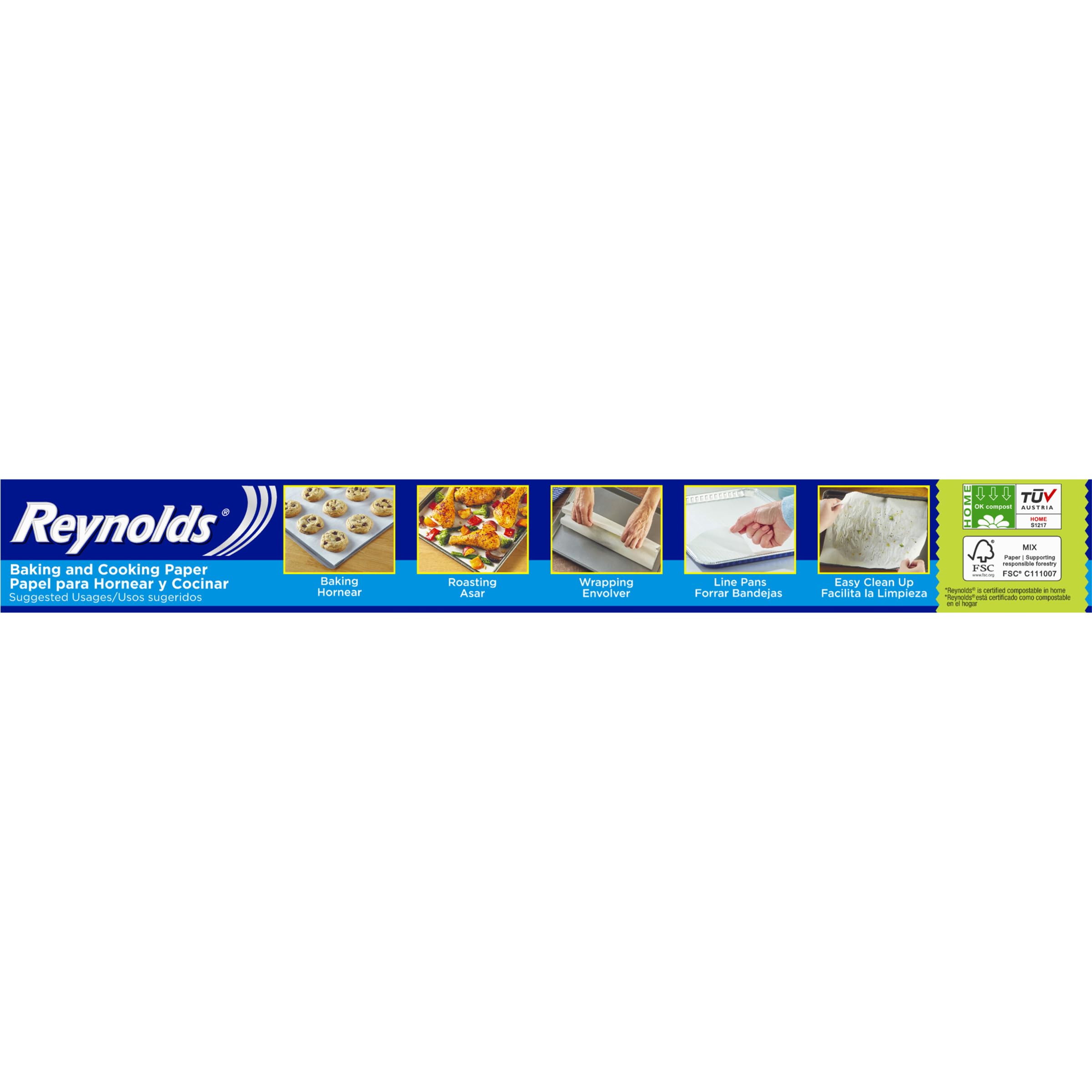 Reynolds Baking and Cooking Paper - Dual Sided Non-Stick | 300mm x 10m Roll