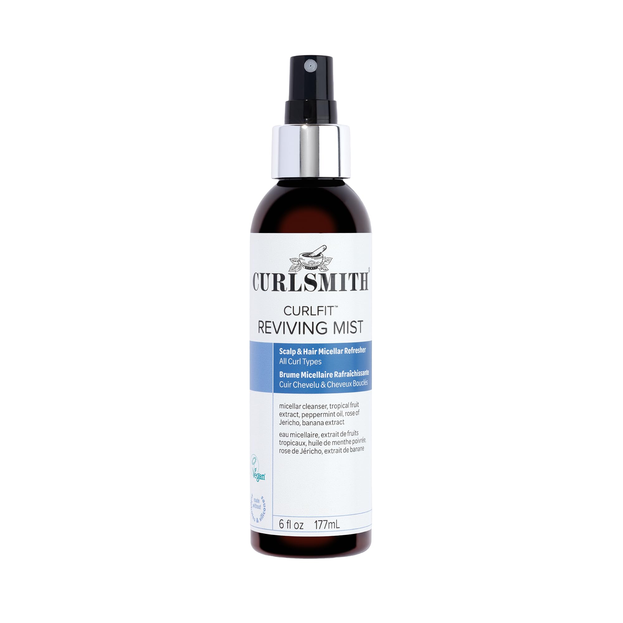 CURLSMITH Curlfit Reviving Mist - Micellar Refresh Spray for Curls | 177 ml 1