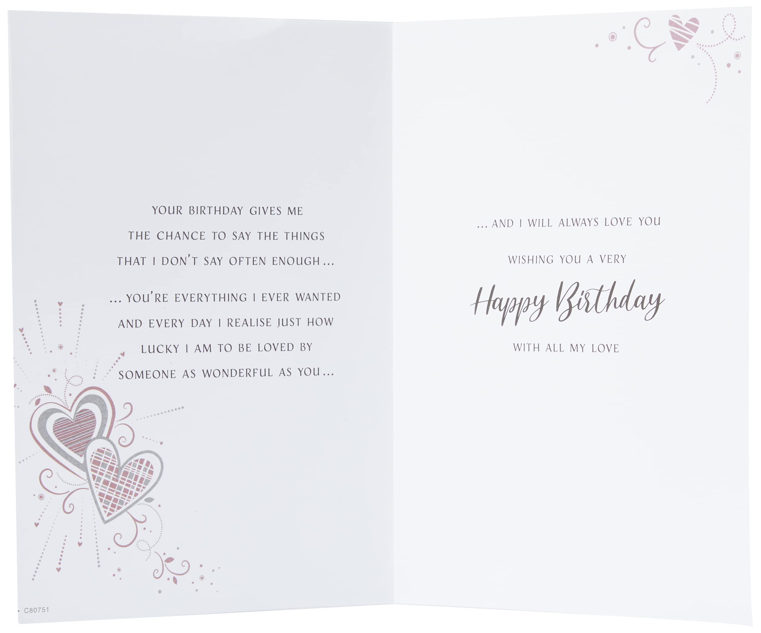 Piccadilly Greetings Regal Publishing C80751 Modern Birthday Card | One I Love | Grey | 9 x 6 inches 4