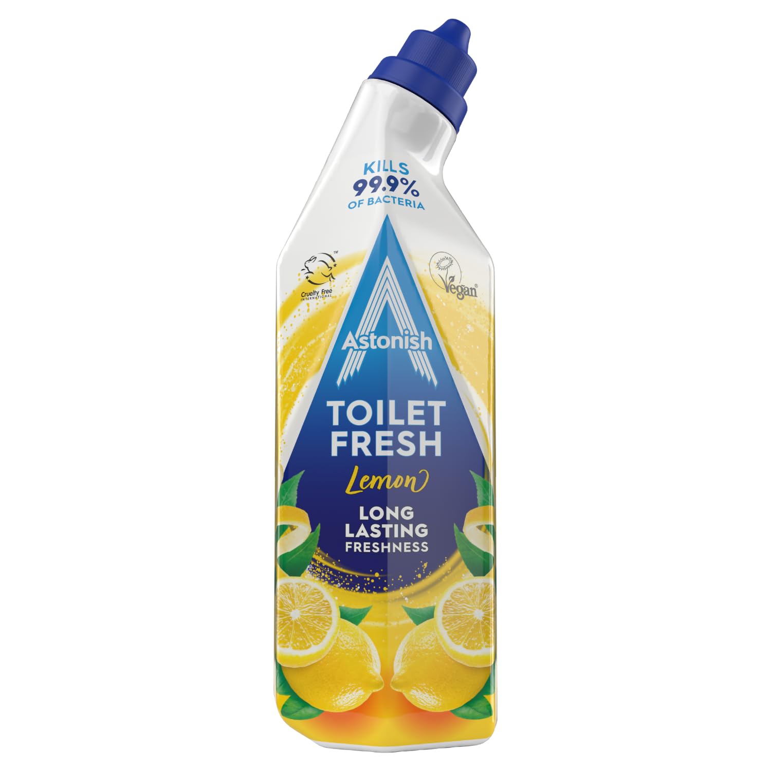 Astonish Toilet Fresh Gel - Kills 99.9% Bacteria, Limescale Prevention, Citrus Scent, 750 ml