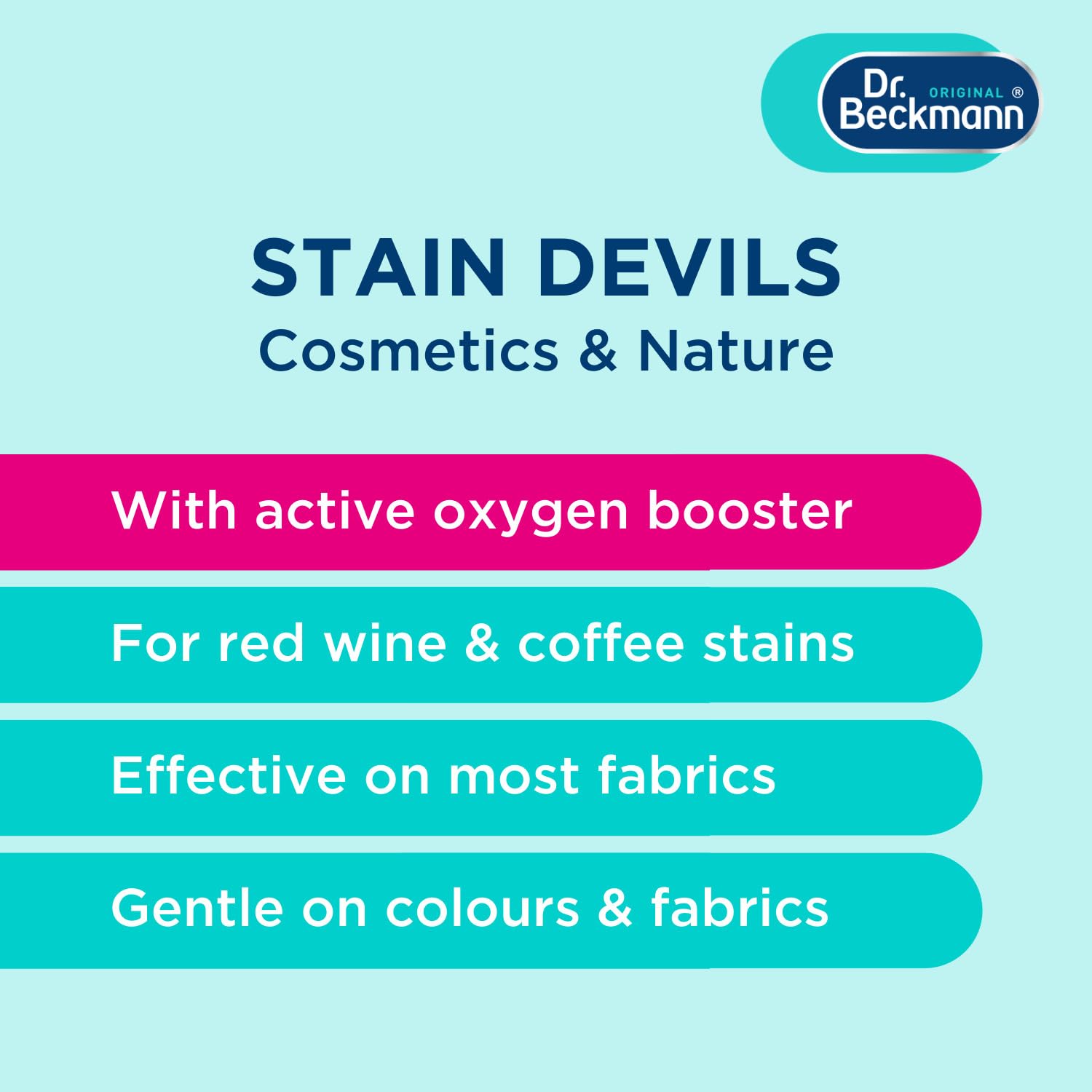 Dr. Beckmann Stain Devils Fruit & Drinks - Active Oxygen Booster for Red Wine, Coffee, Tea | 50g 2