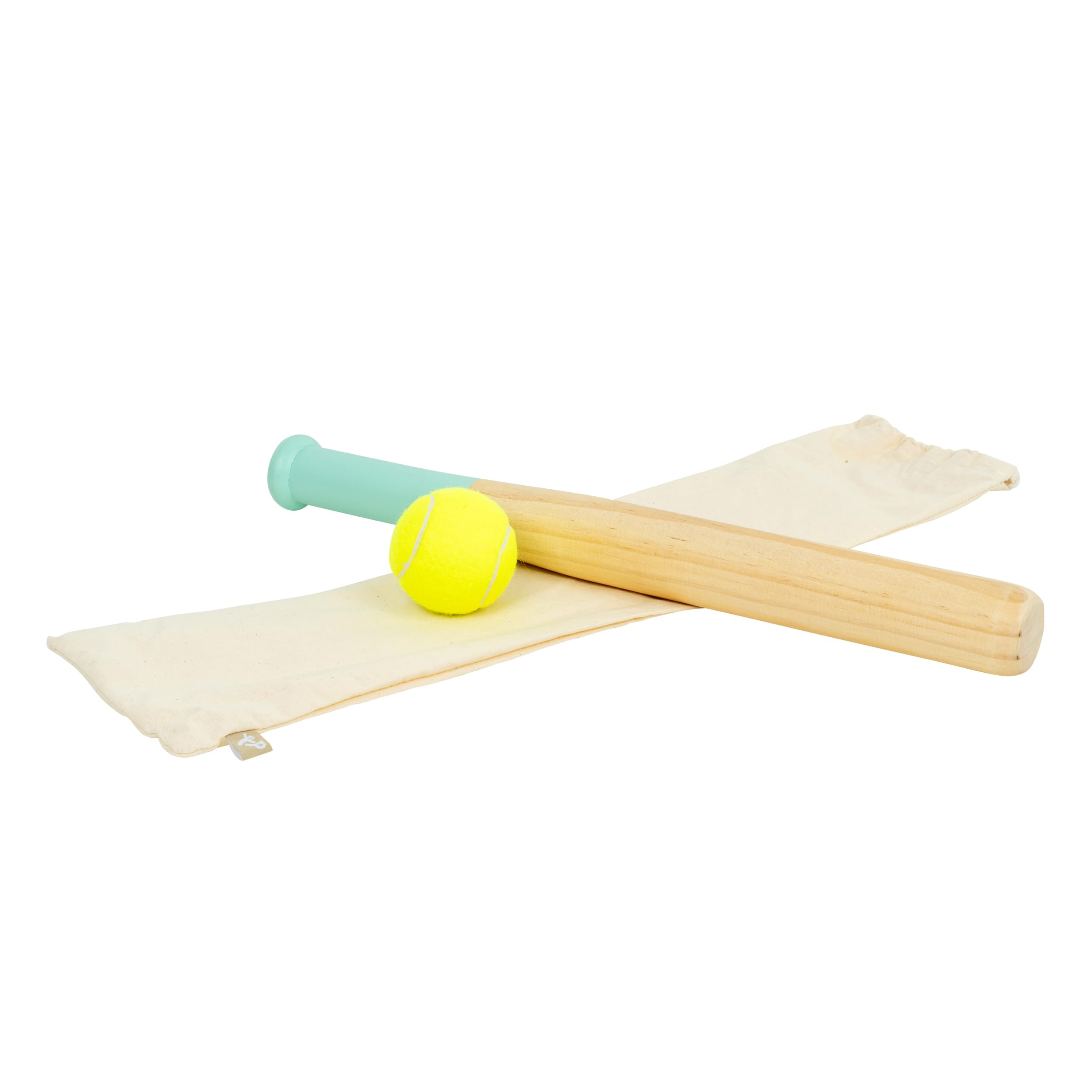 TP Toys Wooden Rounders Set - FSC Certified Outdoor Garden Game for Kids 6+ | Pastel | Includes Bat, Ball, 4 Stumps & Bag 3
