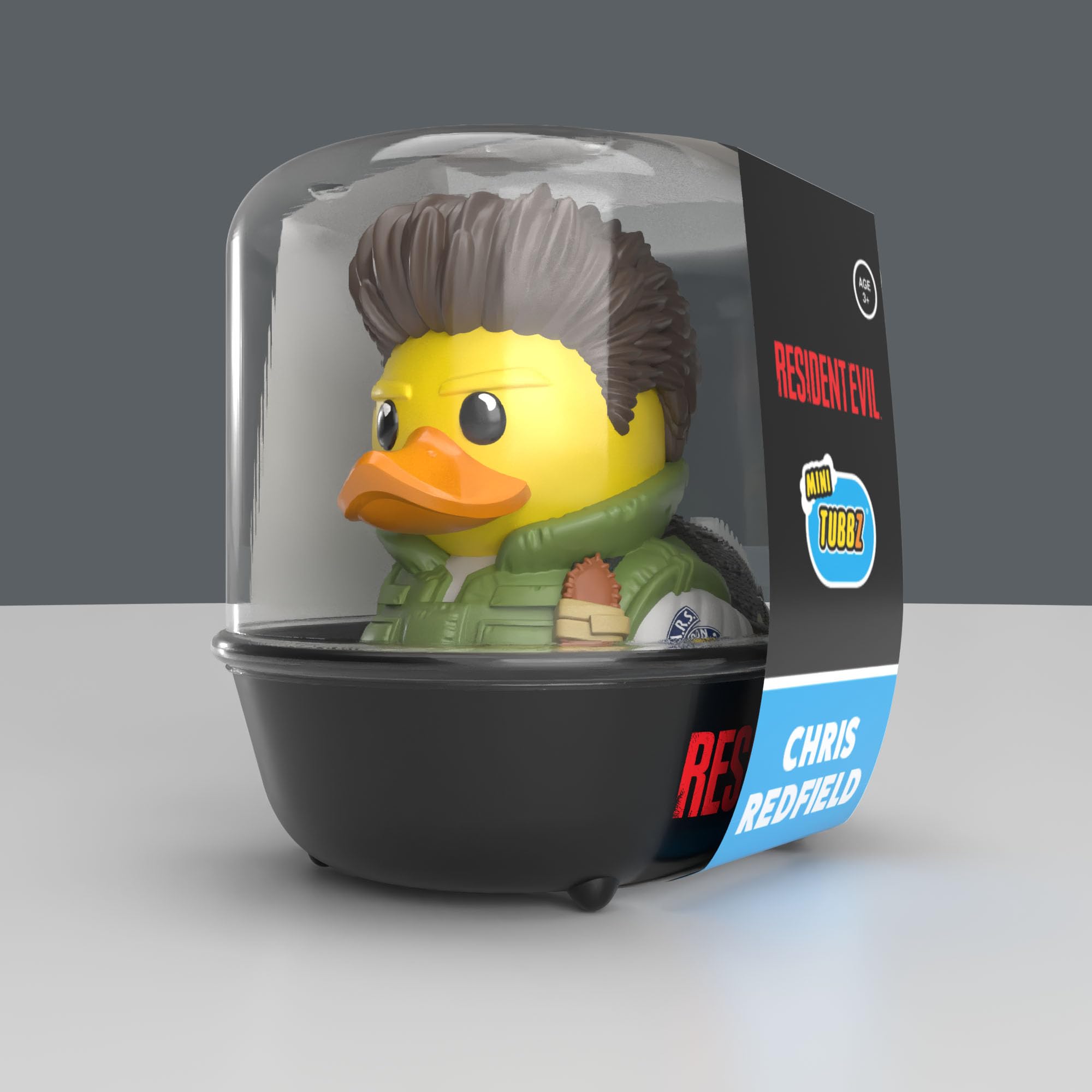 TUBBZ Resident Evil Chris Redfield Cosplaying Rubber Duck Vinyl Figure Mini Edition