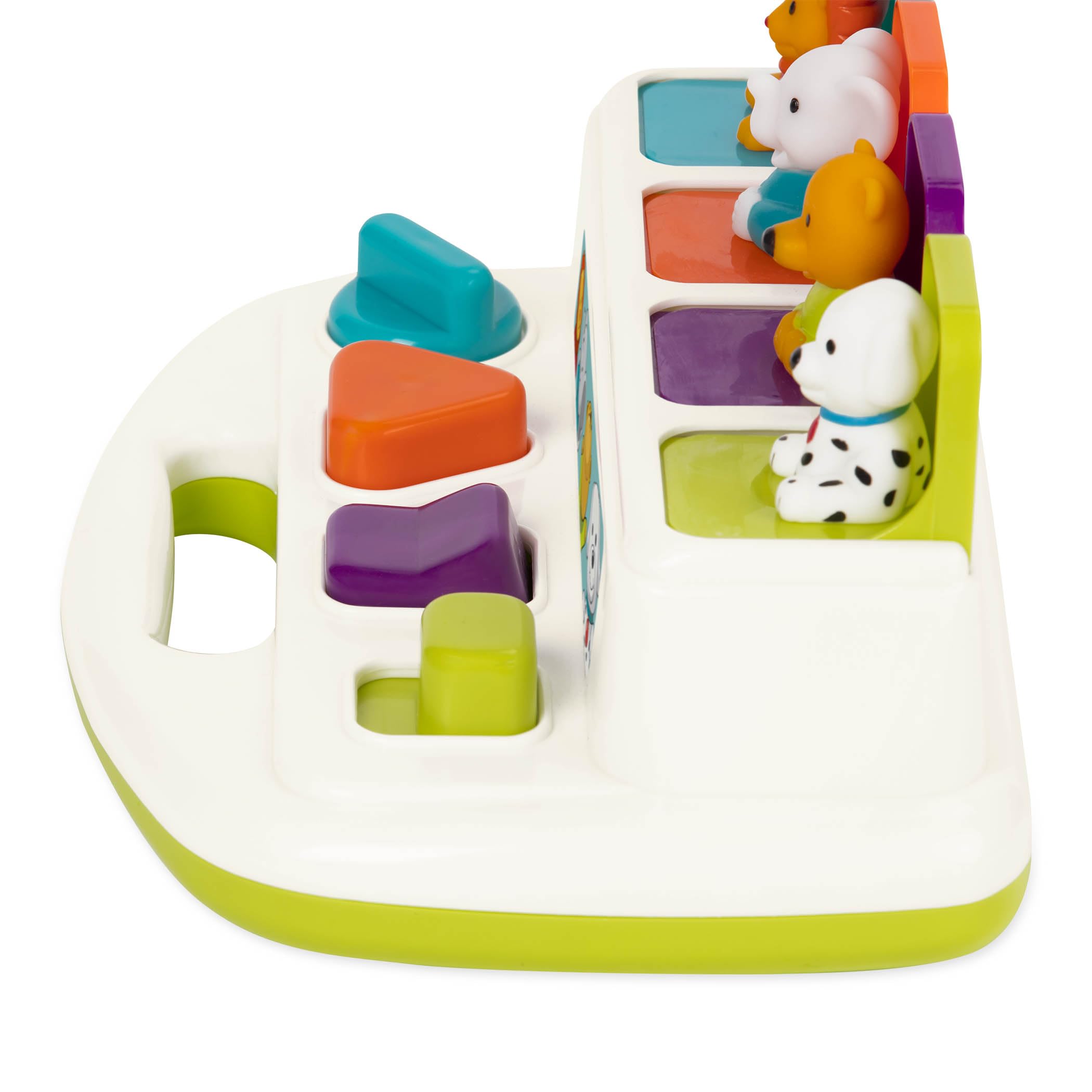 Battat Pop-Up Pals - Color Sorting Animal Push and Pop Toy for Toddlers 18 Months+