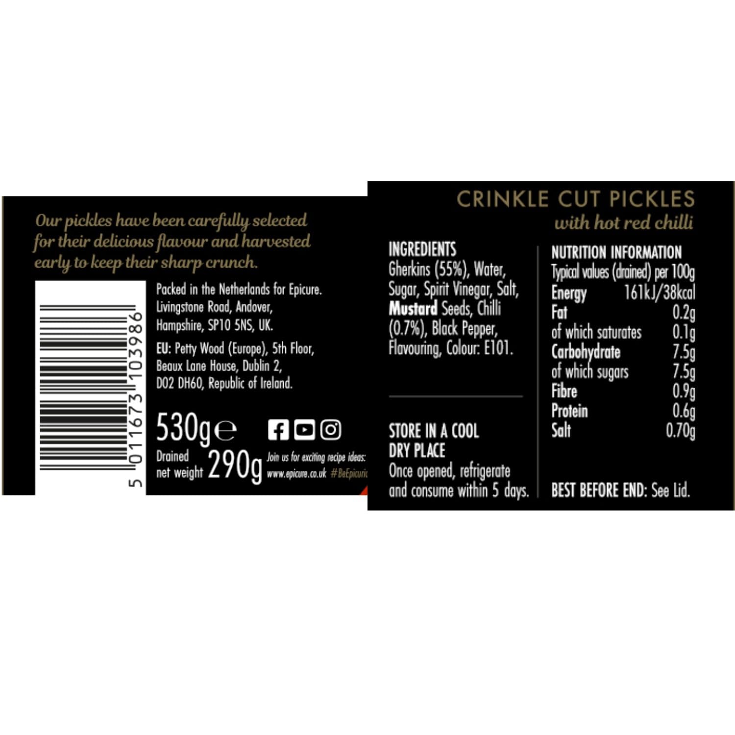 Epicure Flame Roasted Red Peppers Jar, Vinegar Infused | 480g Sliced Peppers 6