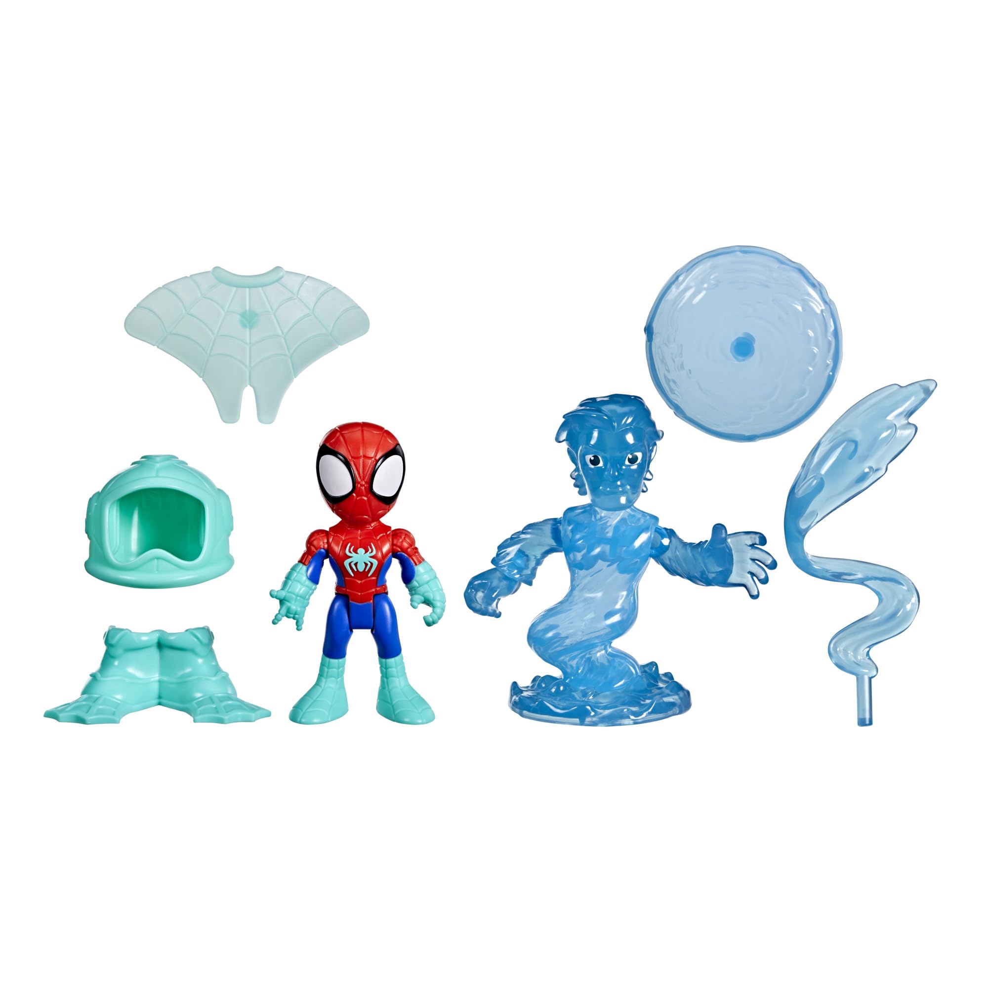 SPIDEY AND HIS AMAZING FRIENDS Water-Webs Spidey & Hydro-Man Action Figures Set | 3-Inch Figures | Ages 3+