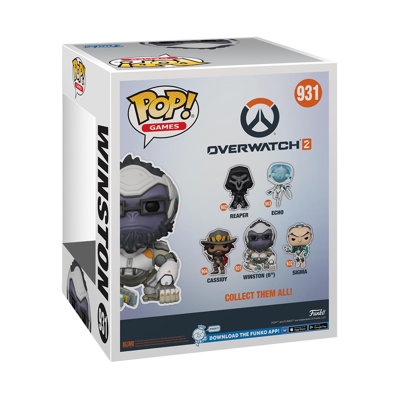 Funko Pop! Super: Overwatch 2 - Winston Vinyl Figure (59190) 3