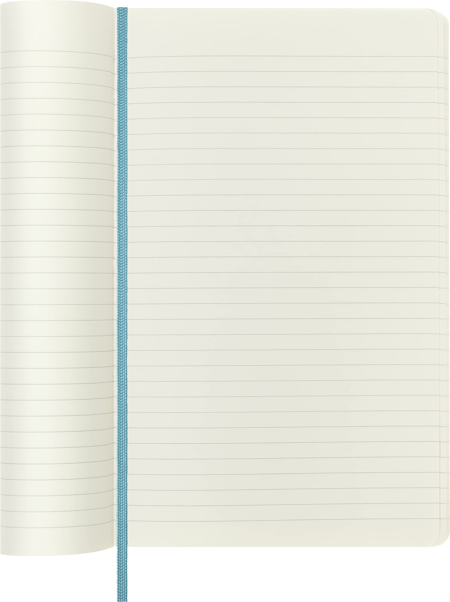 Moleskine Classic Ruled Paper Notebook - Soft Cover and Elastic Closure Journal - Color Reef Blue - Large 13 x 21 A5 - 192 Pages 5