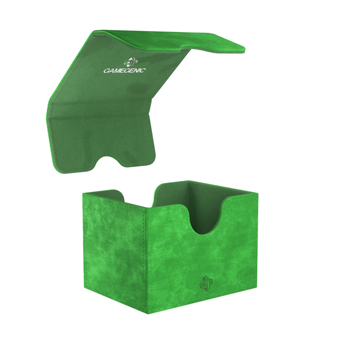 Gamegenic Sidekick 100+ XL Card Storage Box - Holds 100 Double-Sleeved Cards, Green