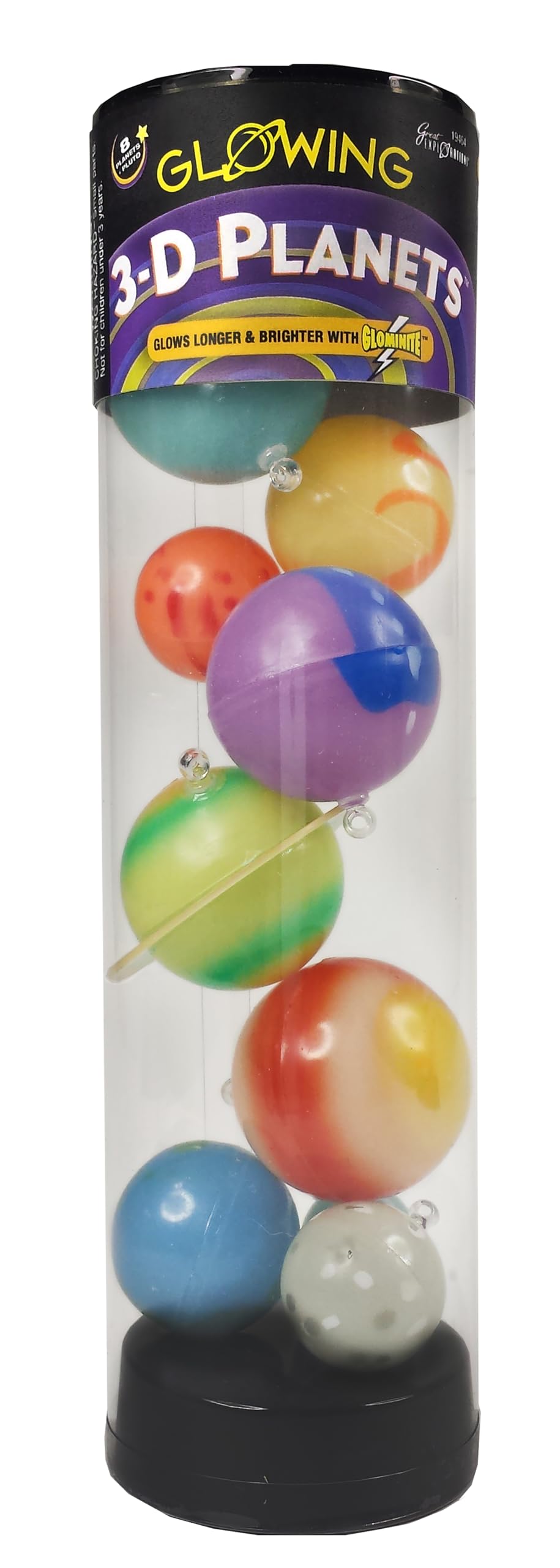 University Games 3-D Planets in a Tube Glow-in-the-Dark Science Kit | 9 Pieces | Ages 3+ 6