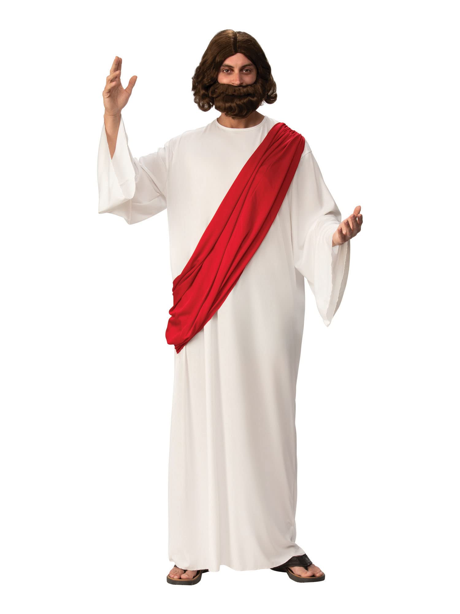 Rubies Men's Jesus Costume - Standard Size (Chest 36"-42") | Polyester Fancy Dress Outfit 1
