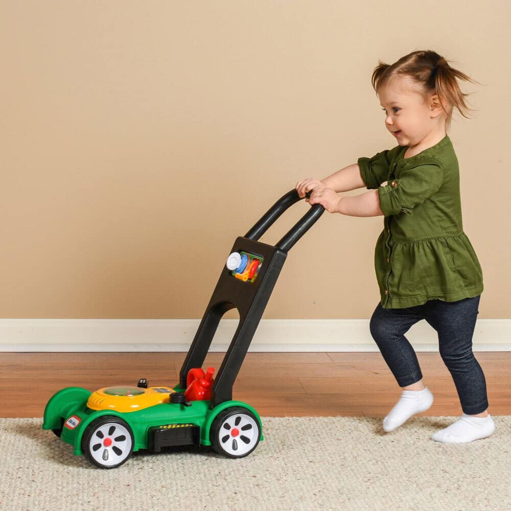 Little Tikes Gas 'n Go Mower - Realistic Play Lawn Mower with Mechanical Sounds & Movable Throttle for Toddlers 18 Months+
