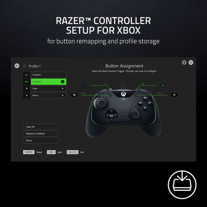 Razer Wolverine V2 - Wired Gaming Controller for Xbox Series X|S, Xbox One & PC - Mercury White