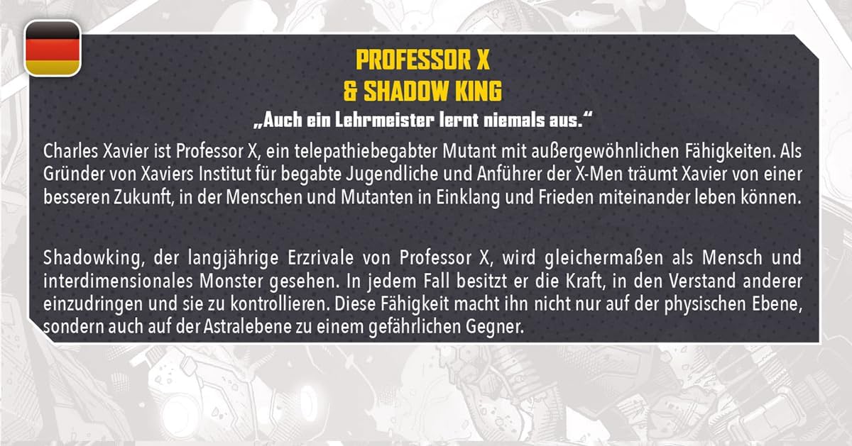 Atomic Mass Games Marvel Crisis Protocol: Professor X & Shadow King Miniatures Game Expansion