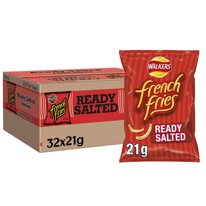 Walkers French Fries Ready Salted Crisps 21g (Case of 32)
